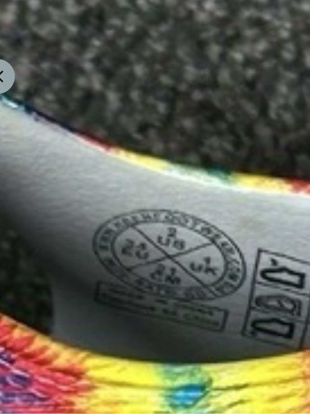 KEEN Newport Kids Size 2 Waterproof Rubber Sandals Hiking Closed Toe Tie Dye - Picture 8 of 8